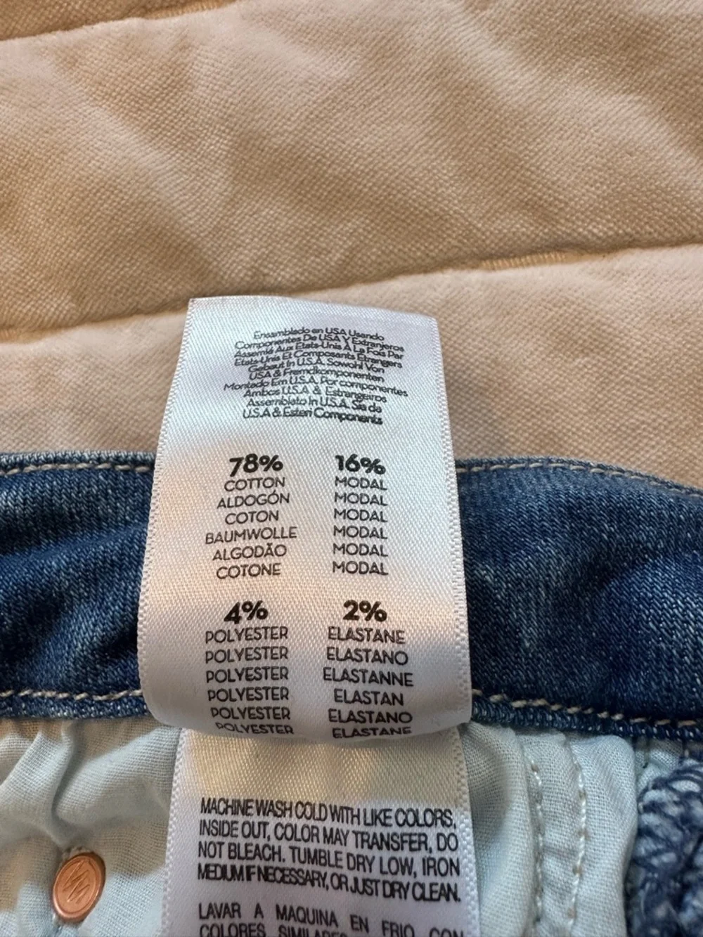 MOTHER Lil Roller Fray Jeans Work Hard Play Hard - Picture 5 of 5